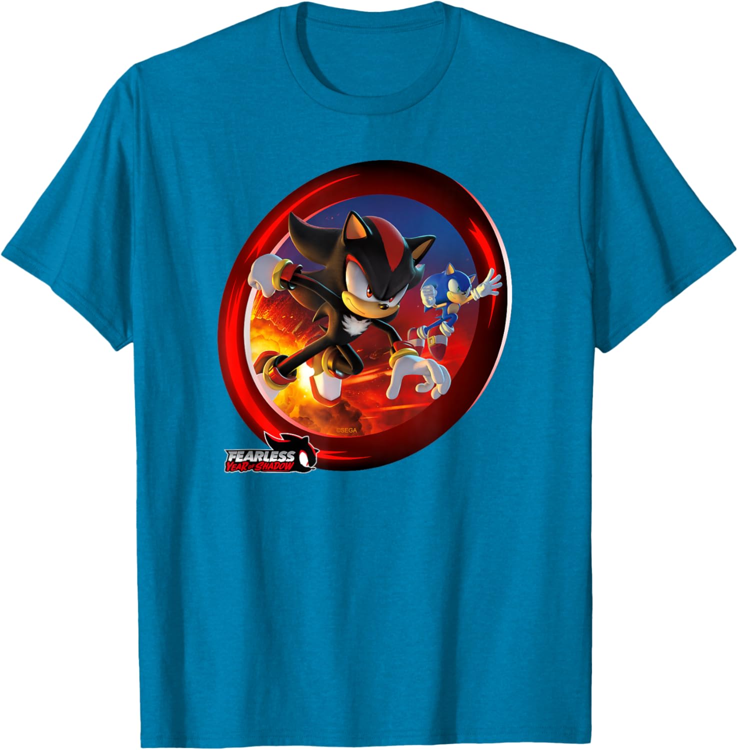 Sonic the Hedgehog Fearless Year of Shadow Graphic T-Shirt for Fans - 12