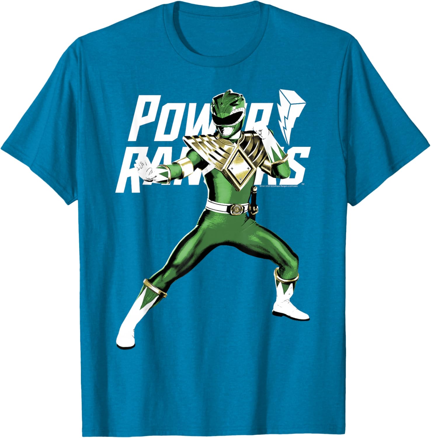 Power Rangers Green Ranger Karate Action Pose T-Shirt for Fans - 9