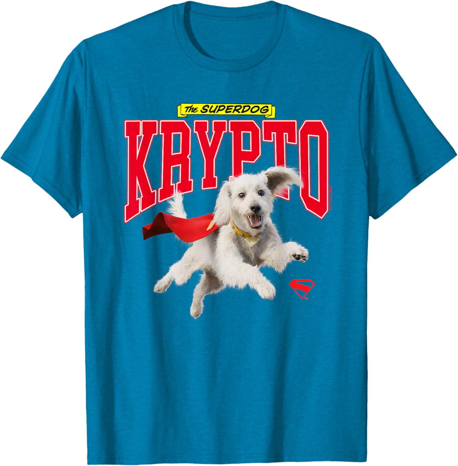 Superman Krypto College T-Shirt for Fans of Comic Book Heroes - 7