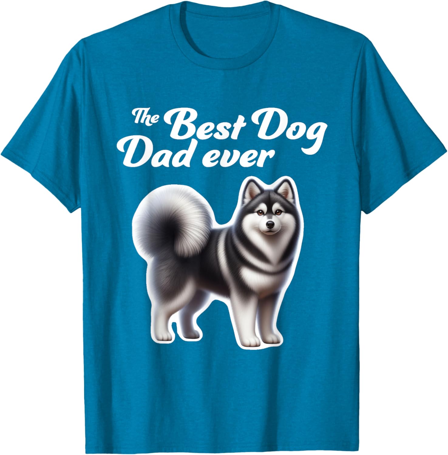 Best Dog Dad Ever Alaskan Klee Kai T-Shirt for Men and Women - 7