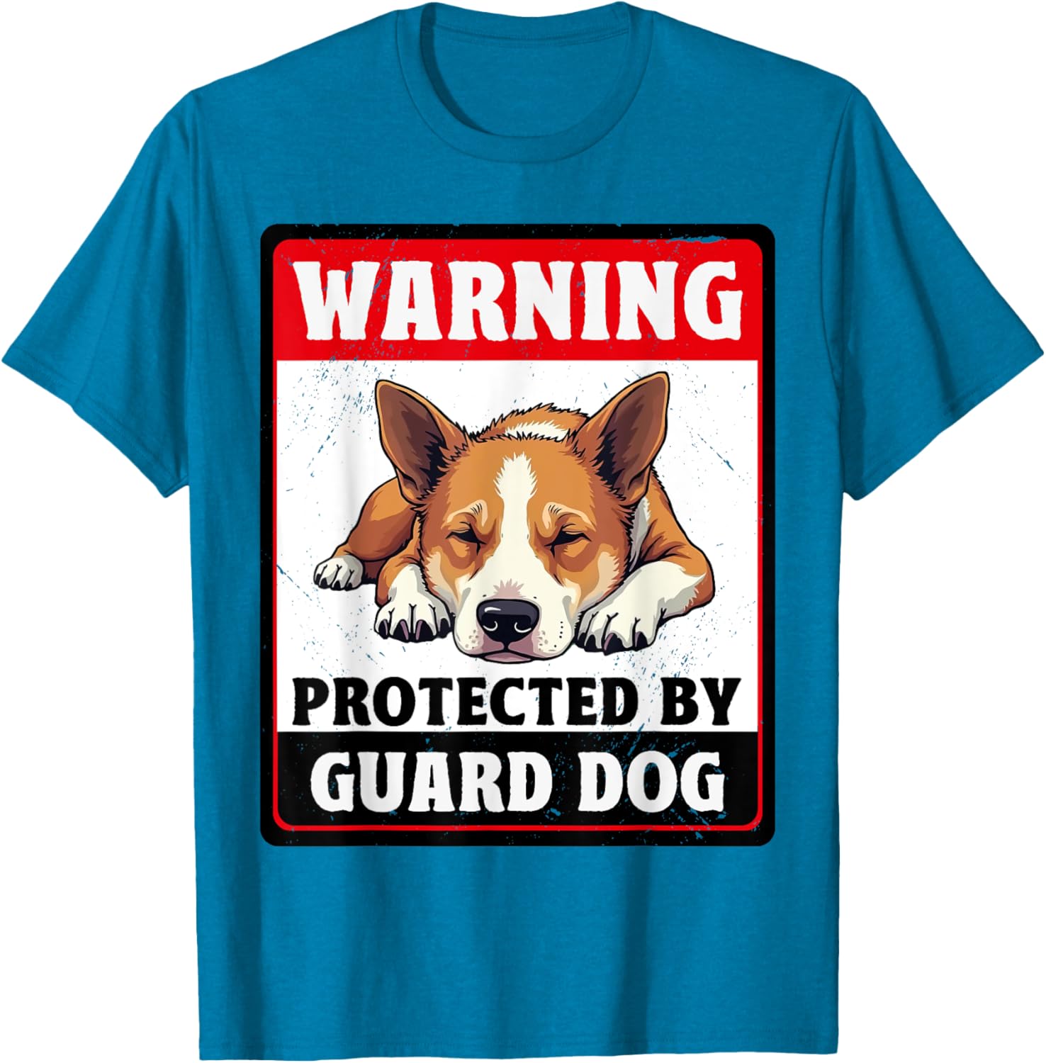 Warning Protected By Australian Cattle Guard Dog T-Shirt for Dog Lovers - 6