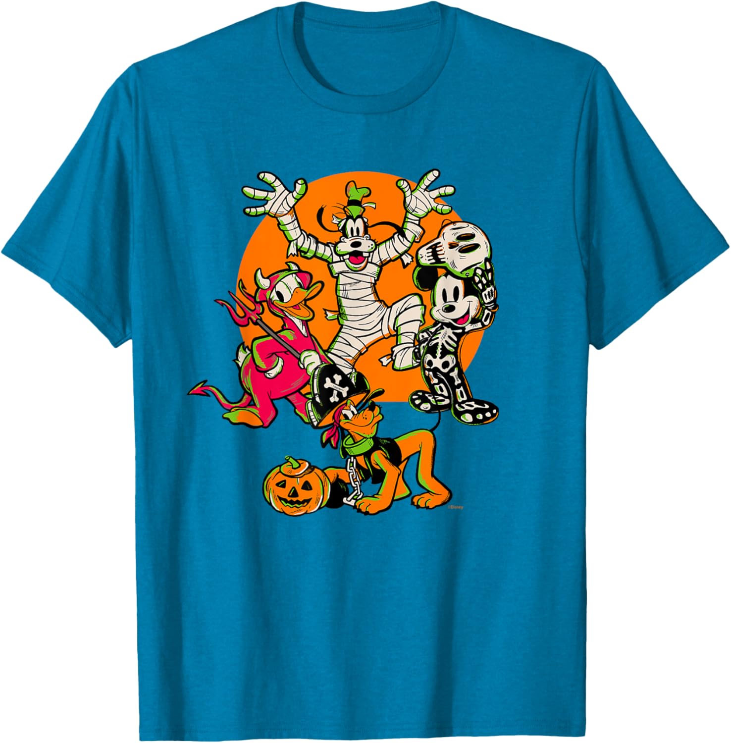 Disney 100 Mickey, Donald, Goofy & Pluto Halloween Costume T-Shirt - 3