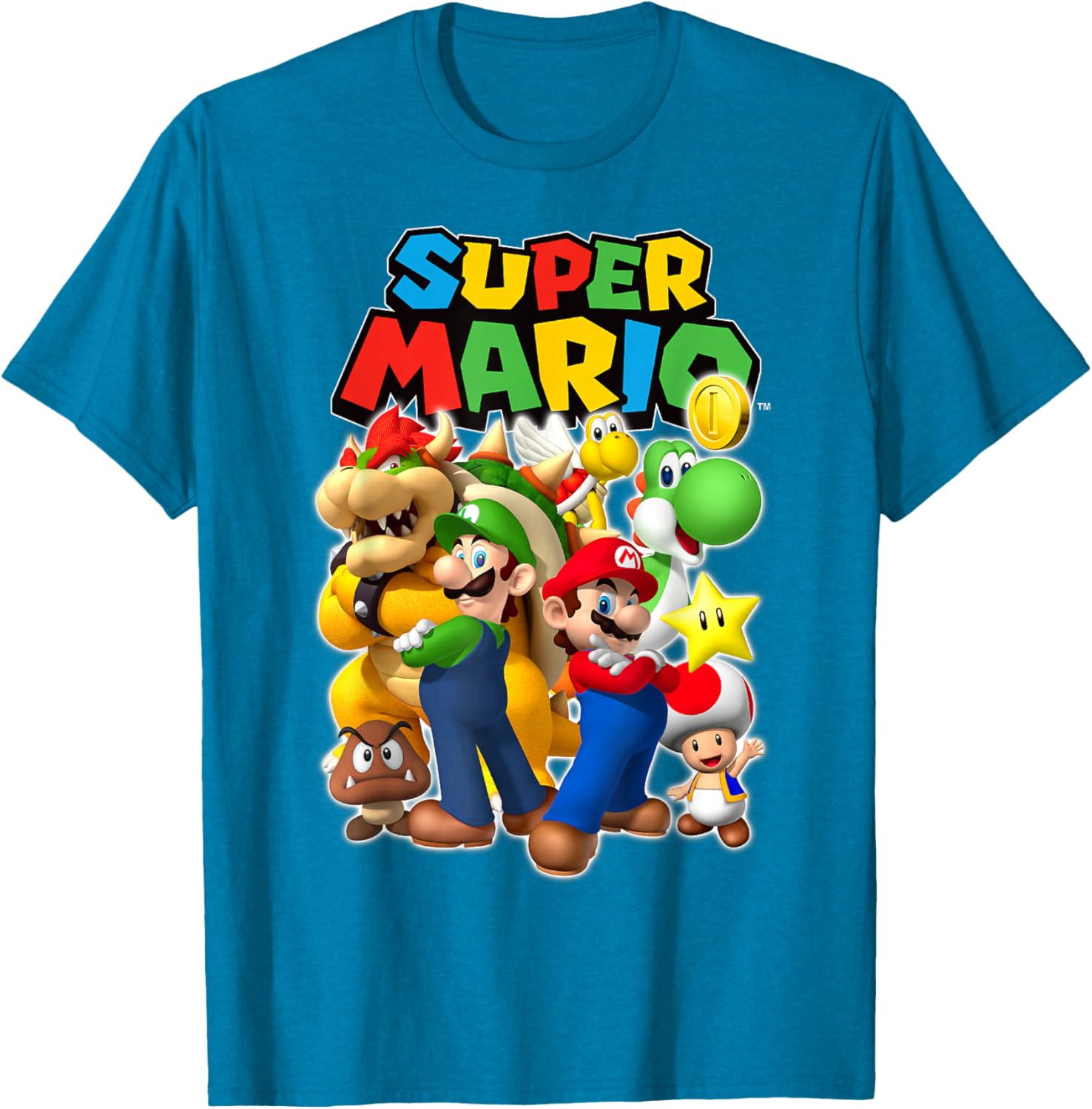 Super Mario Originals Group Shot T-Shirt for Gamers and Fans - 2