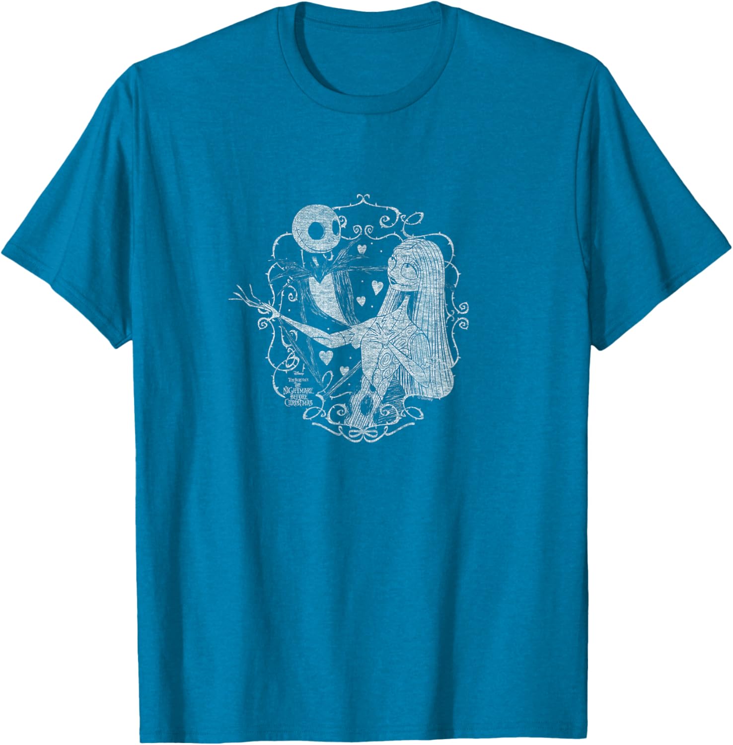 Nightmare Before Christmas Jack and Sally Valentine T-Shirt for Couples - 22