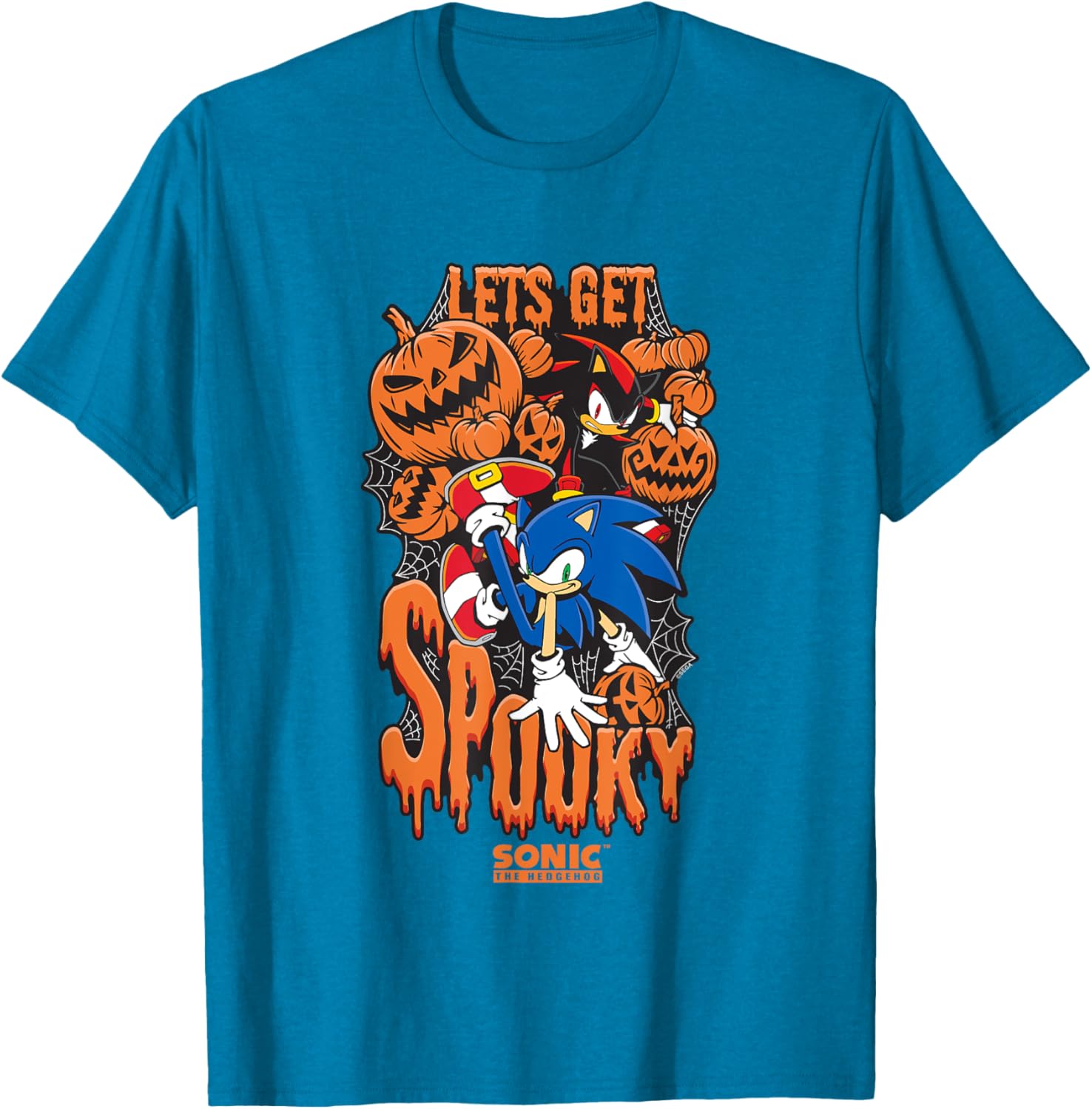 Sonic The Hedgehog Halloween Spooky T-Shirt for Fans of Sonic & Shadow - 7