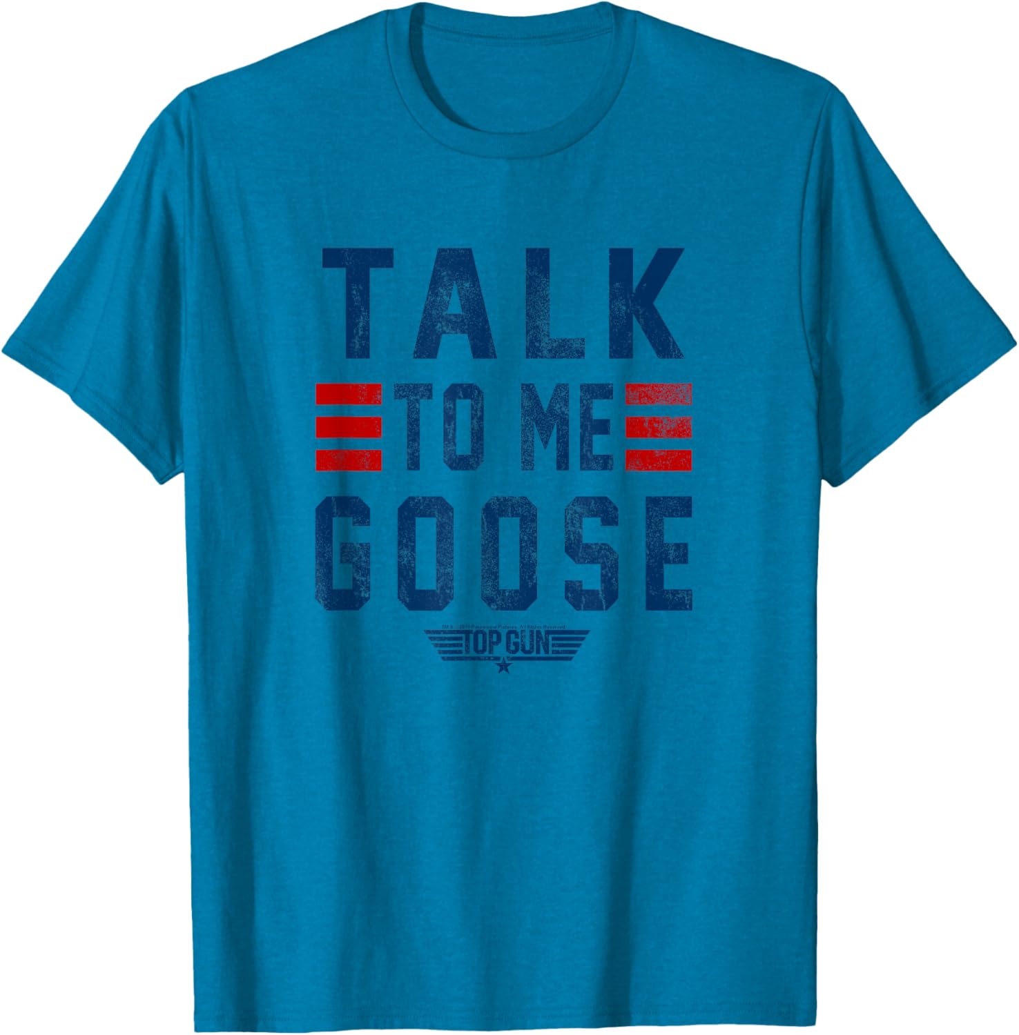 Top Gun Talk To Me Goose Distressed Graphic Short Sleeve T-Shirt - 3