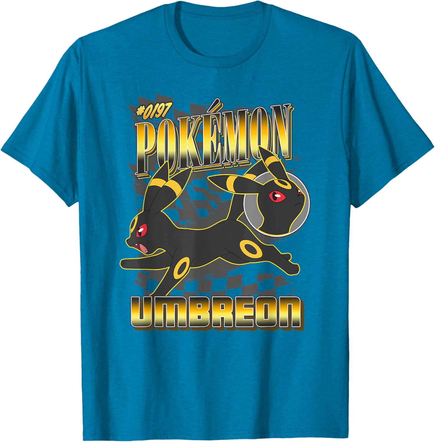 Pokémon 0197 Umbreon Racing Style Poster T-Shirt for Fans and Collectors - 12