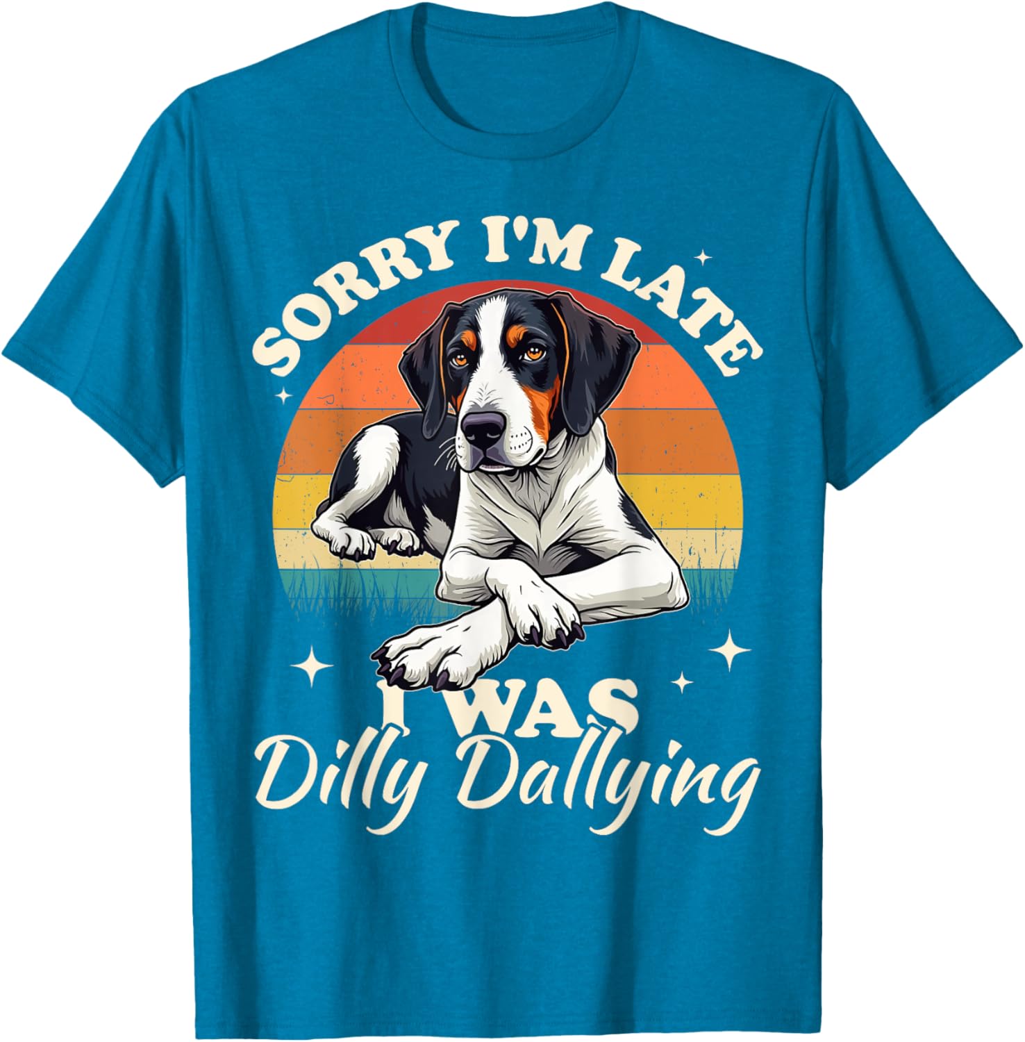 Treeing Walker Coonhound Dilly Dallying Fun T-Shirt for Dog Lovers - 4