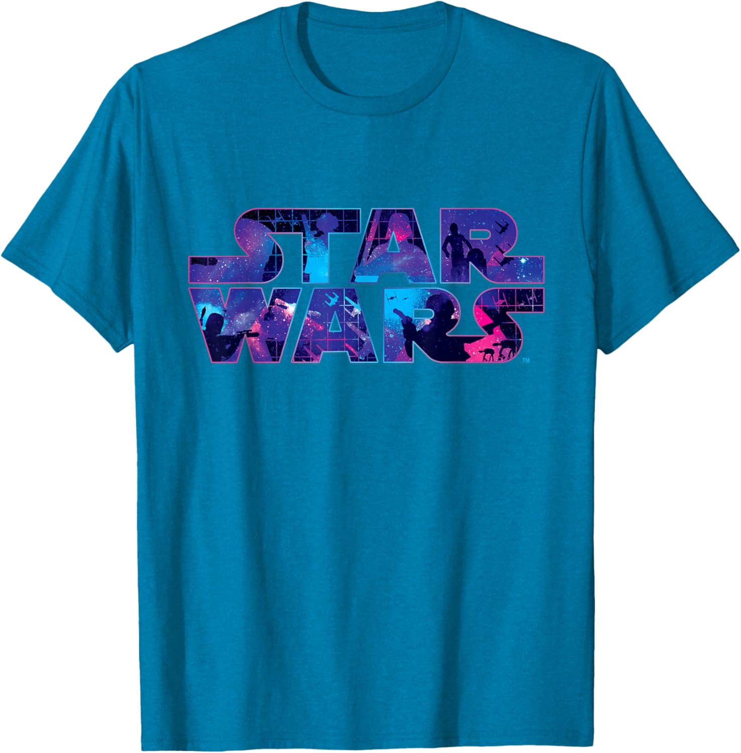Retro 90s Star Wars Logo Galaxy T-Shirt for Fans of Classic Sci-Fi - 10