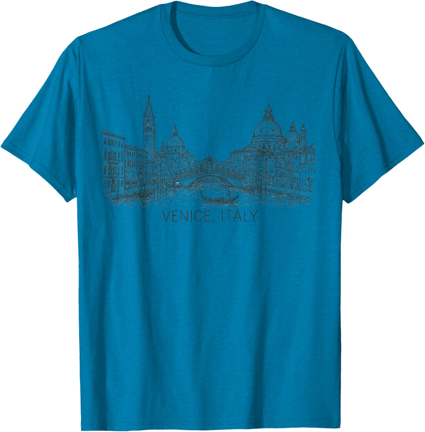 Vintage Venice Italy Art Souvenir T-Shirt for Travelers and Tourists - 7