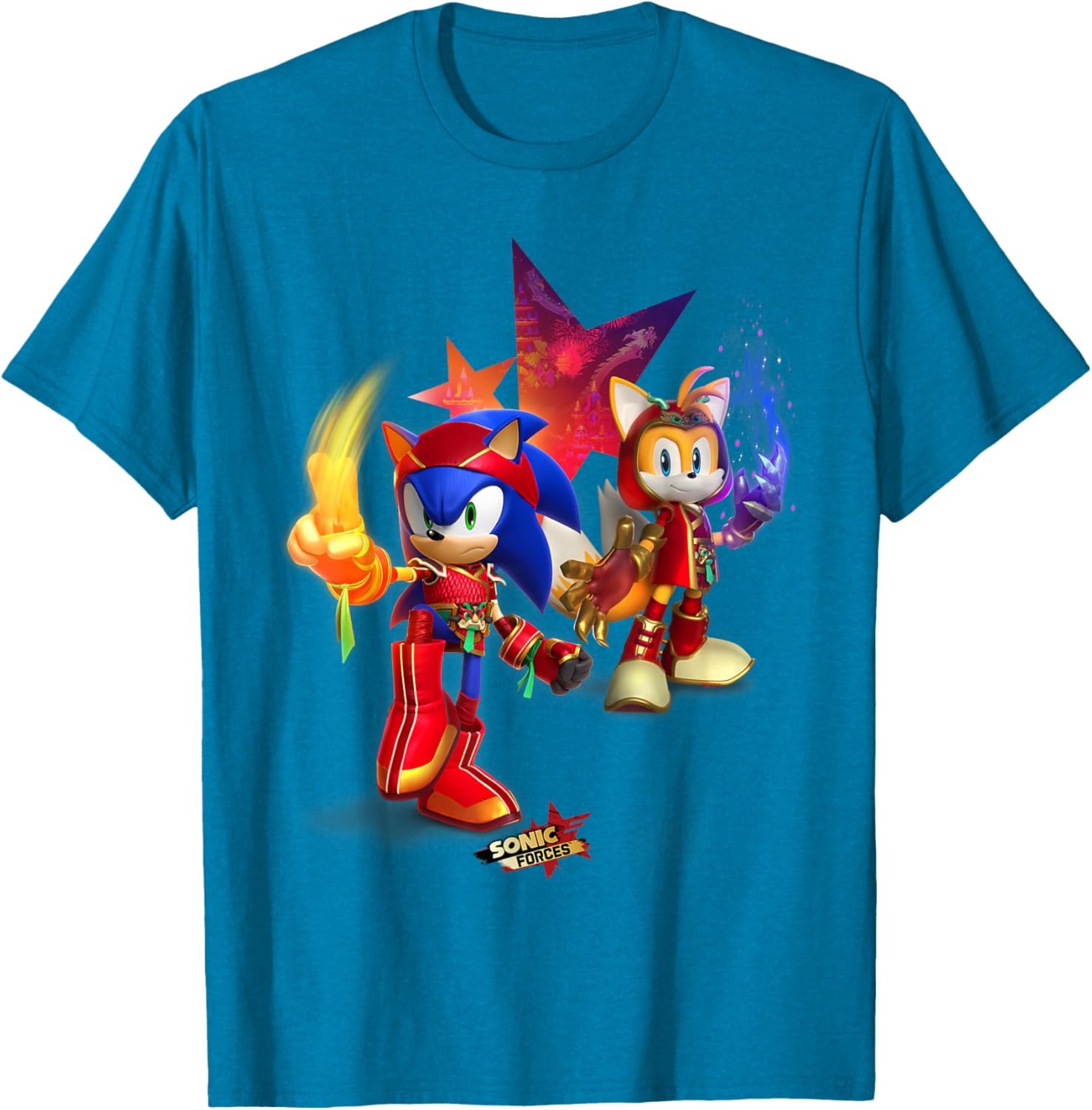 Sonic Forces Dragonfire Sonic and Dragonclaw Tails T-Shirt for Fans - 23