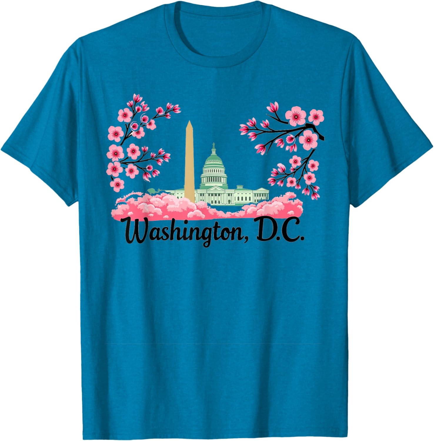 Washington DC Cherry Blossoms T-Shirt Perfect Souvenir Gift for All - 1
