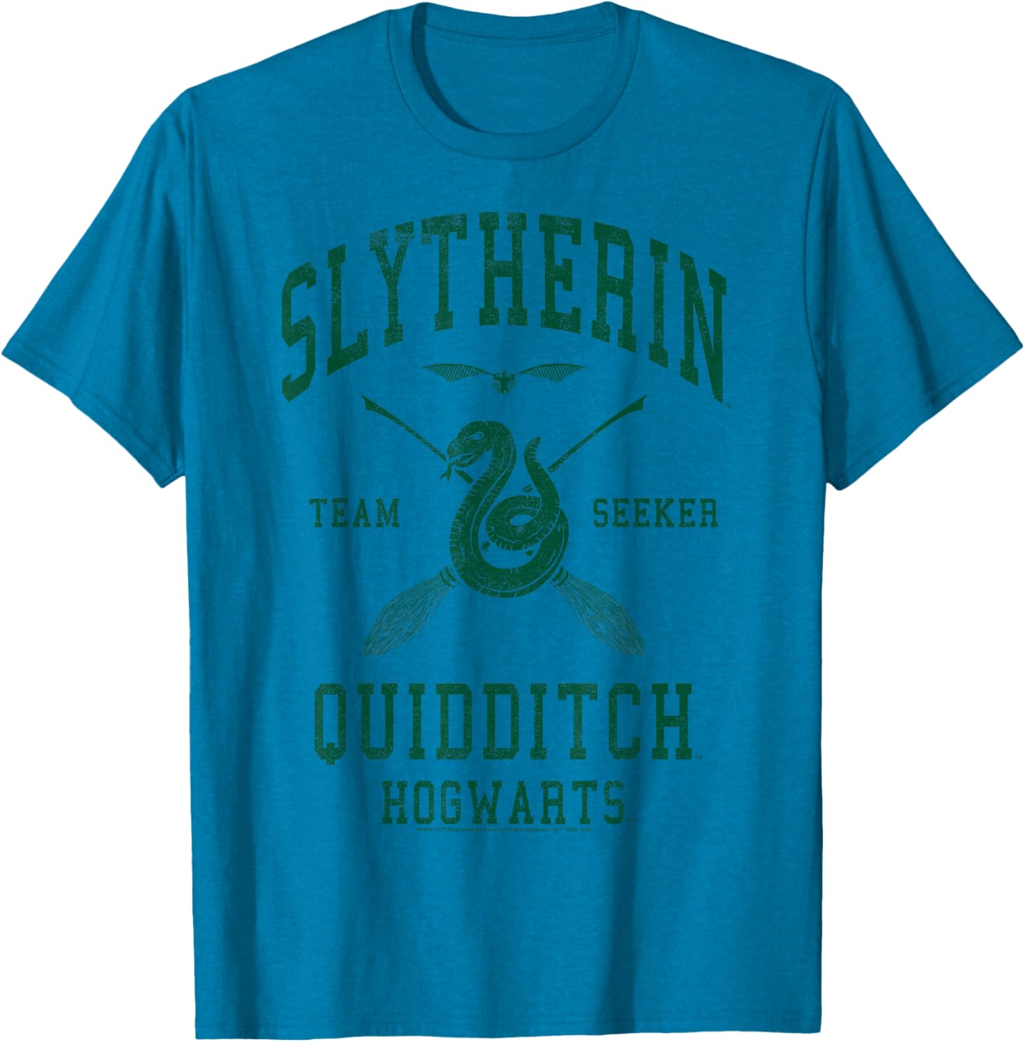Slytherin Quidditch Team Seeker T-Shirt for Harry Potter Fans - 7