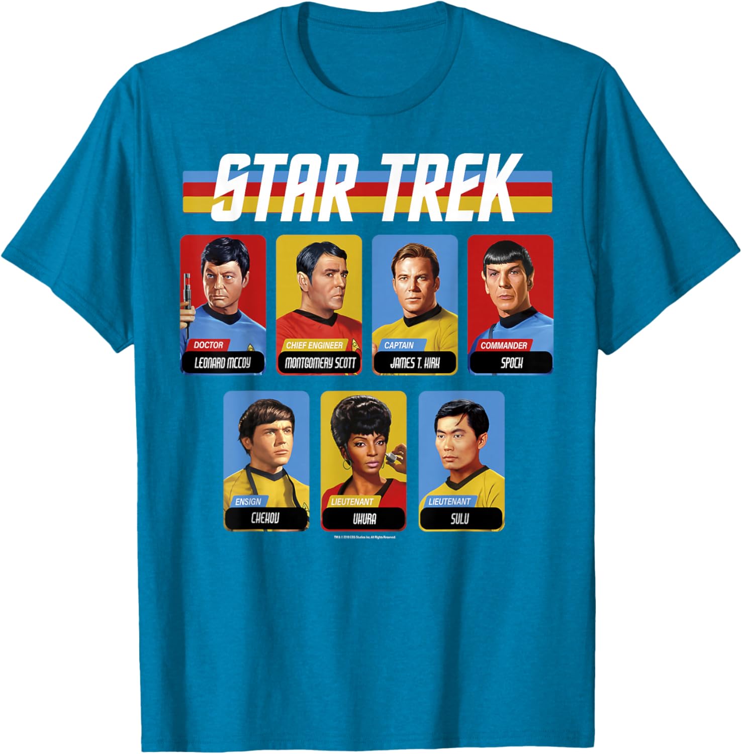 Star Trek Original Series Crew Retro Portraits T-Shirt for Fans - 8