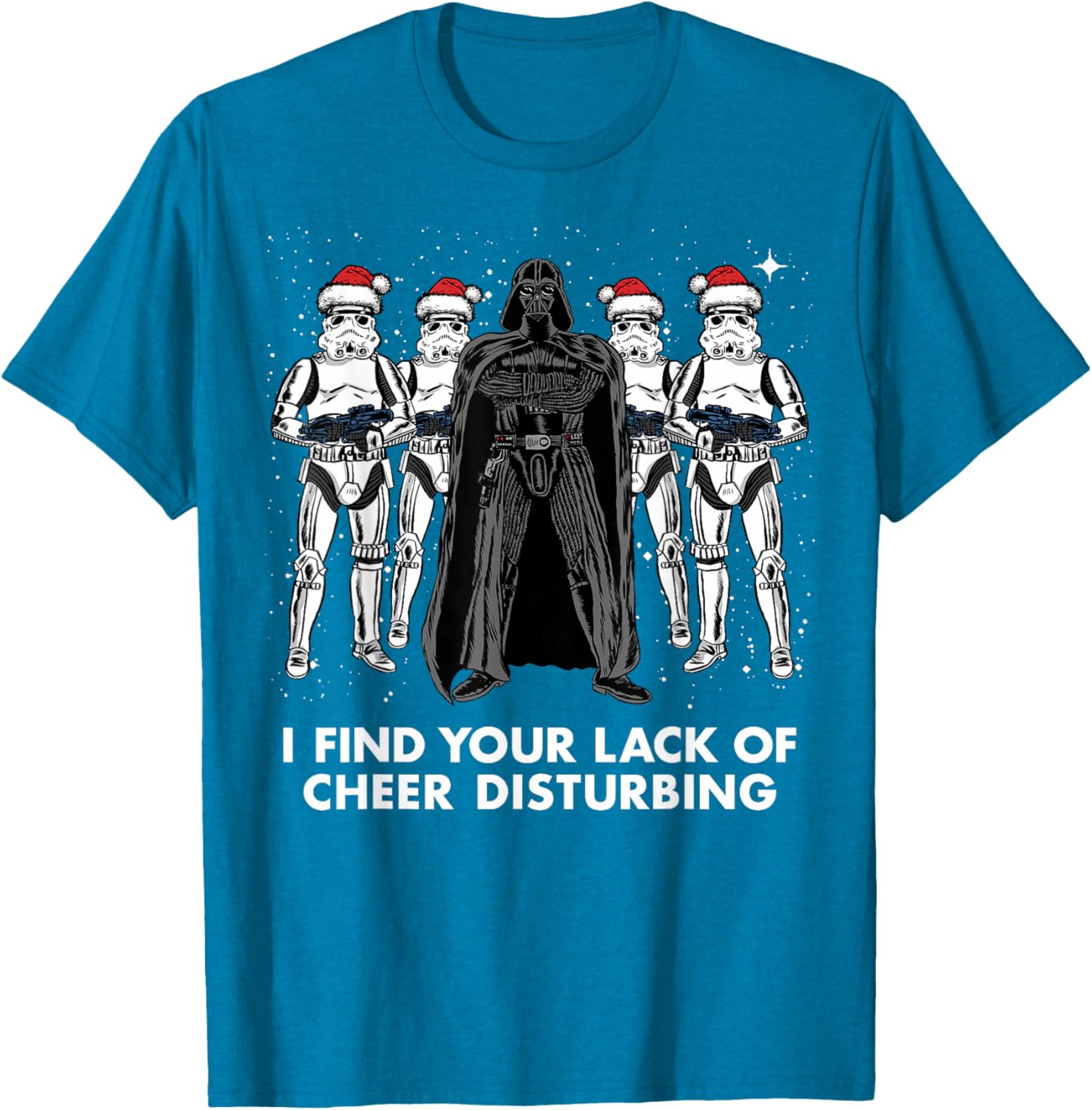 Star Wars Vader Trooper Christmas Cheer Graphic T-Shirt for Fans - 2