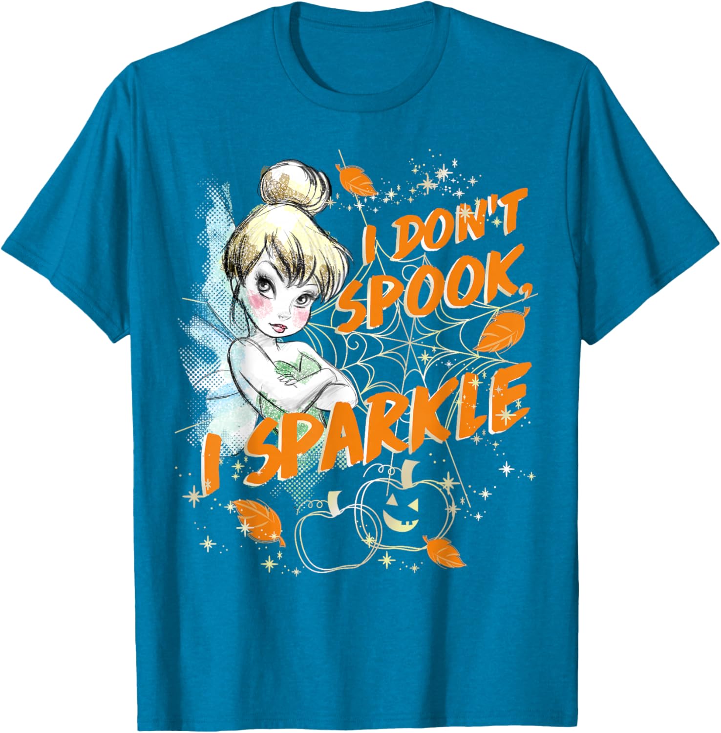 Disney Peter Pan Tinkerbell Halloween Sparkle T-Shirt for Women and Kids - 3