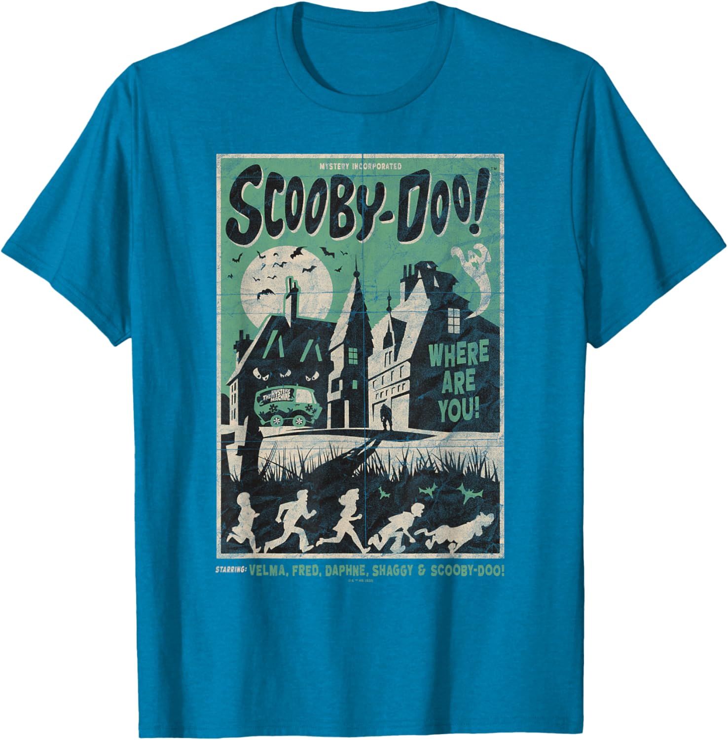 Scooby-Doo Mystery Incorporated Scary House Movie Poster T-Shirt - 1
