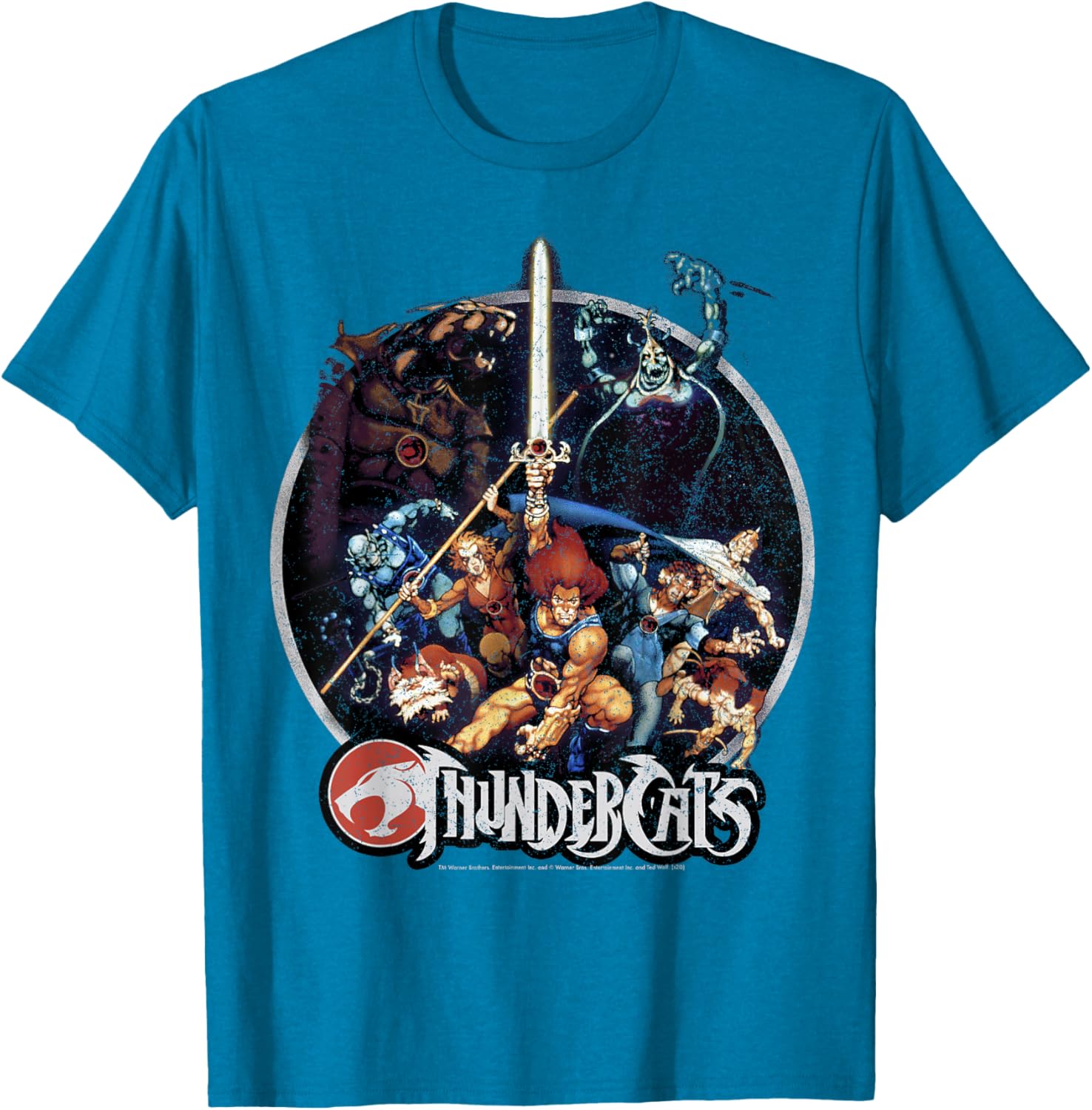 ThunderCats Vintage Circle T-Shirt for Fans of Classic 80s Animation - 2