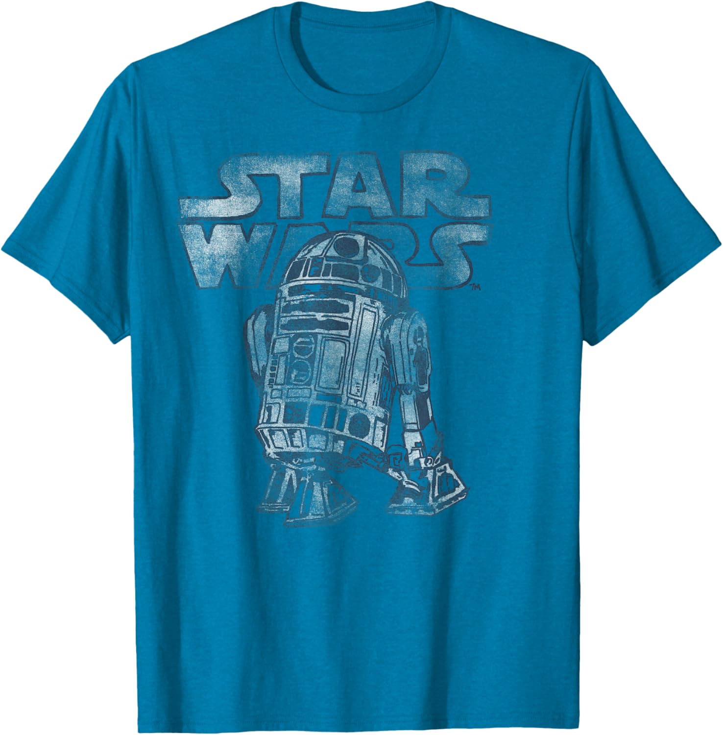 Vintage R2-D2 Distressed T-Shirt for Star Wars Fans - C2 Disney+ Style - 3