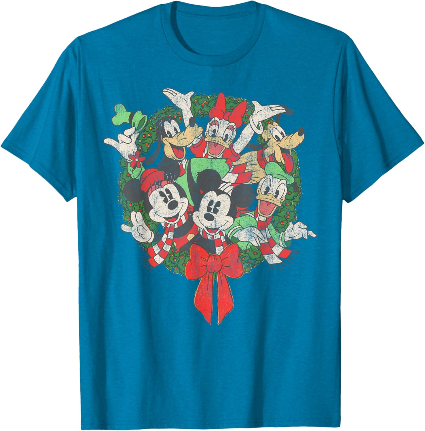 Disney Christmas Wreath T-Shirt for Festive Family Gatherings - 10