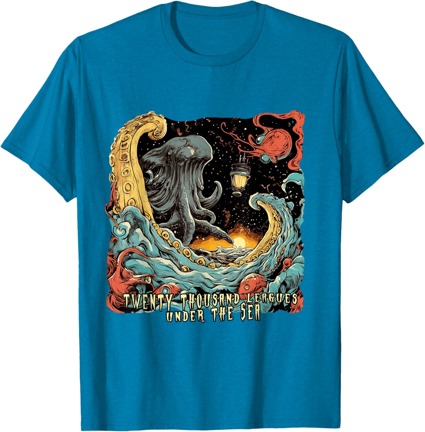 Twenty Thousand Leagues Under the Sea T-Shirt for Nautical Adventure Lovers - 6