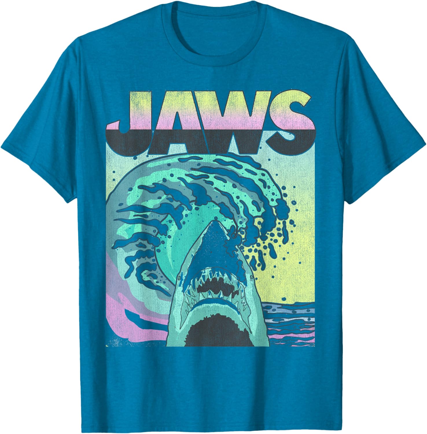 Retro Jaws Wave Poster T-Shirt for Shark Lovers – Stylish & Unique Tee - 4