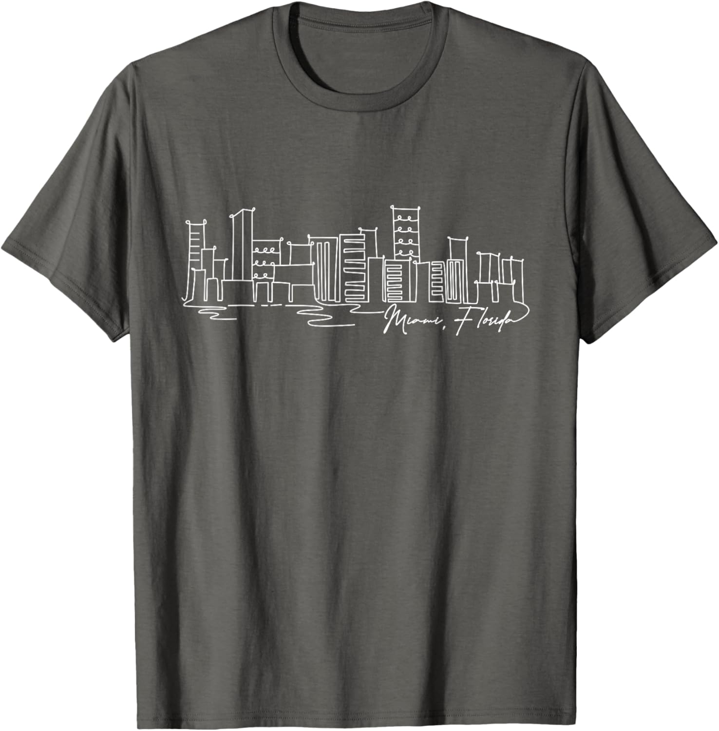 Signature Miami City Skyline T-Shirt Florida Souvenir Gift for Everyone - 19