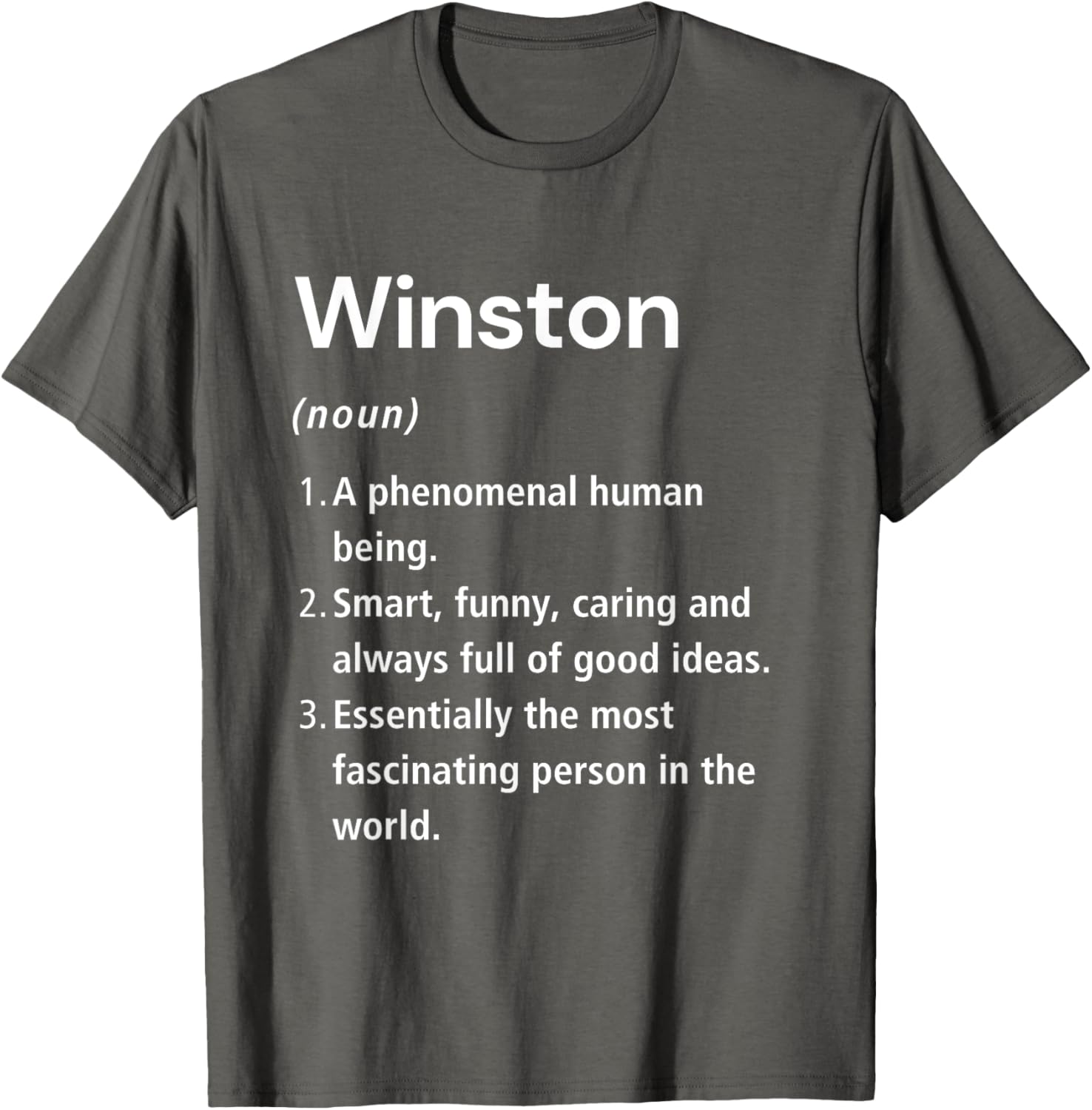 Winston Name Definition Funny Dictionary T-Shirt for Humorous Style - 17