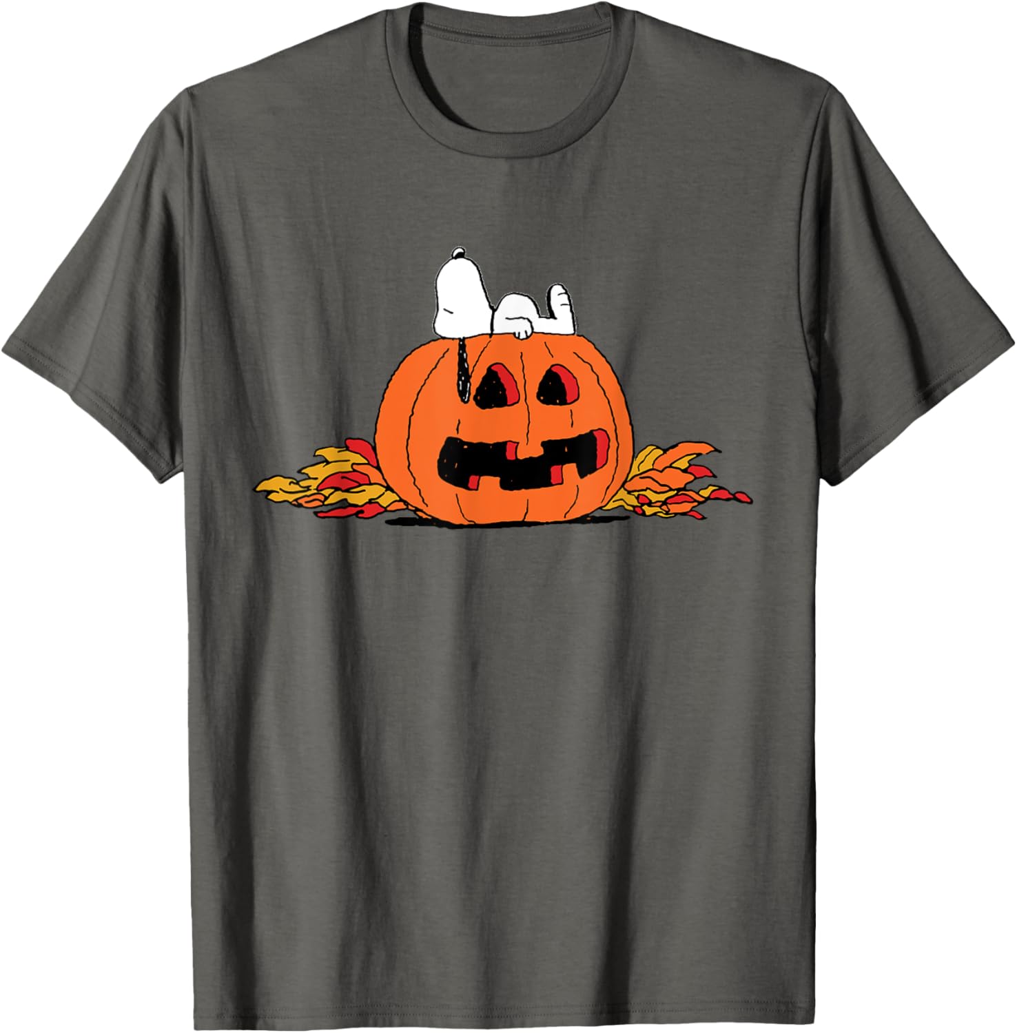 Peanuts Snoopy Lantern Halloween T-Shirt Fun and Festive Apparel - 6