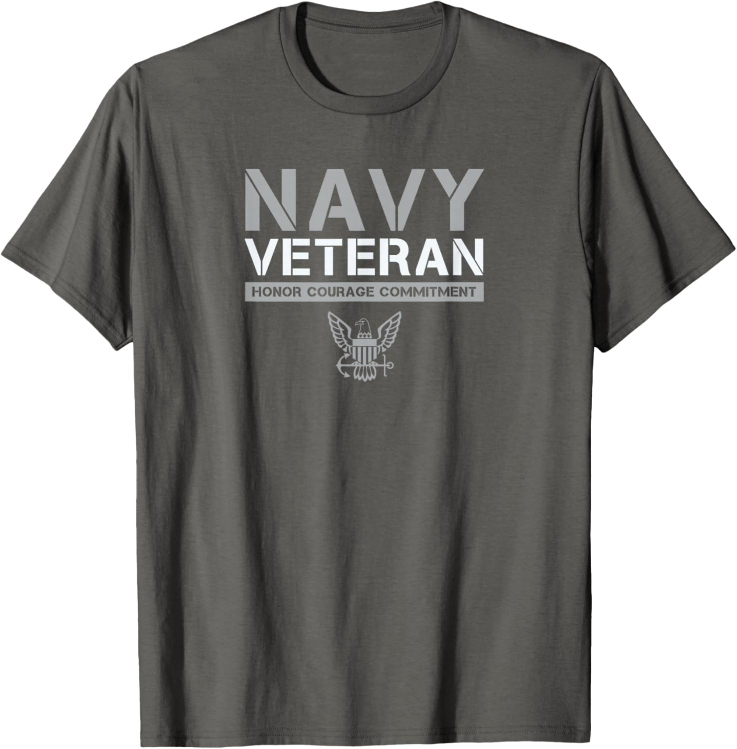US Navy Veteran Honor Courage Commitment T-Shirt - Stylish Military Apparel - 12