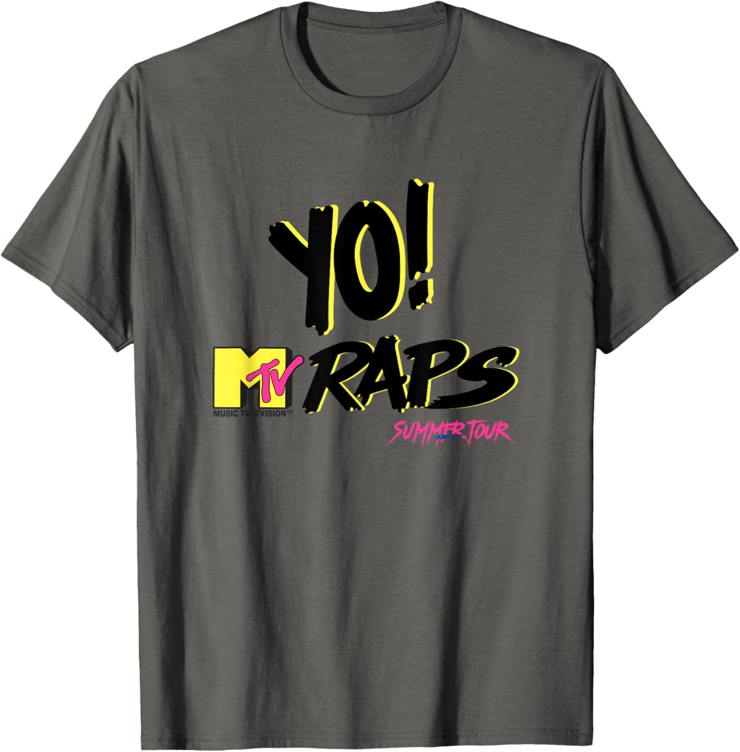 Yo MTV Raps Neon 90s Hip Hop T-Shirt for Stylish Summer Vibes - 9