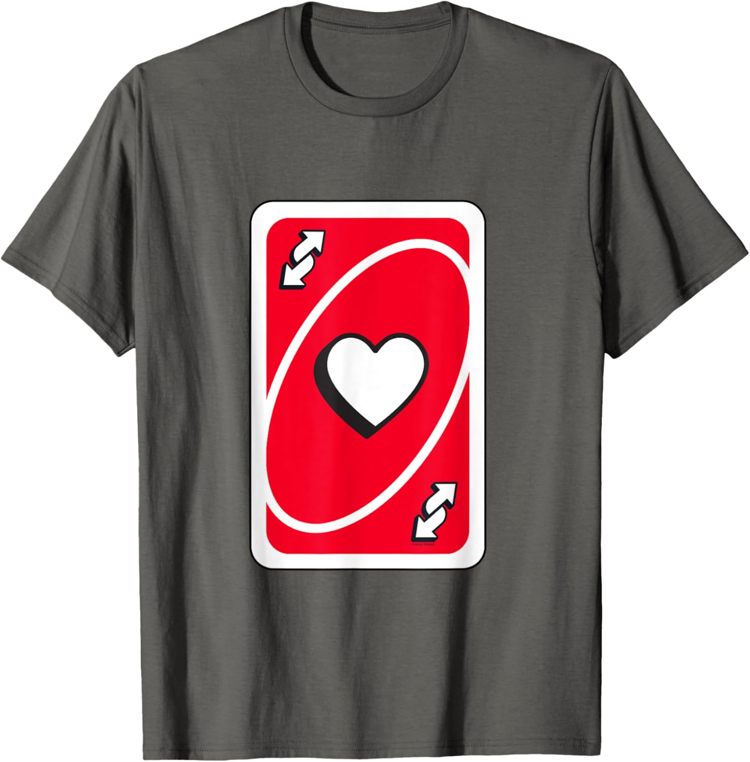 UNO Valentine's Day Red Reverse Card T-Shirt for Fun Celebrations - 7