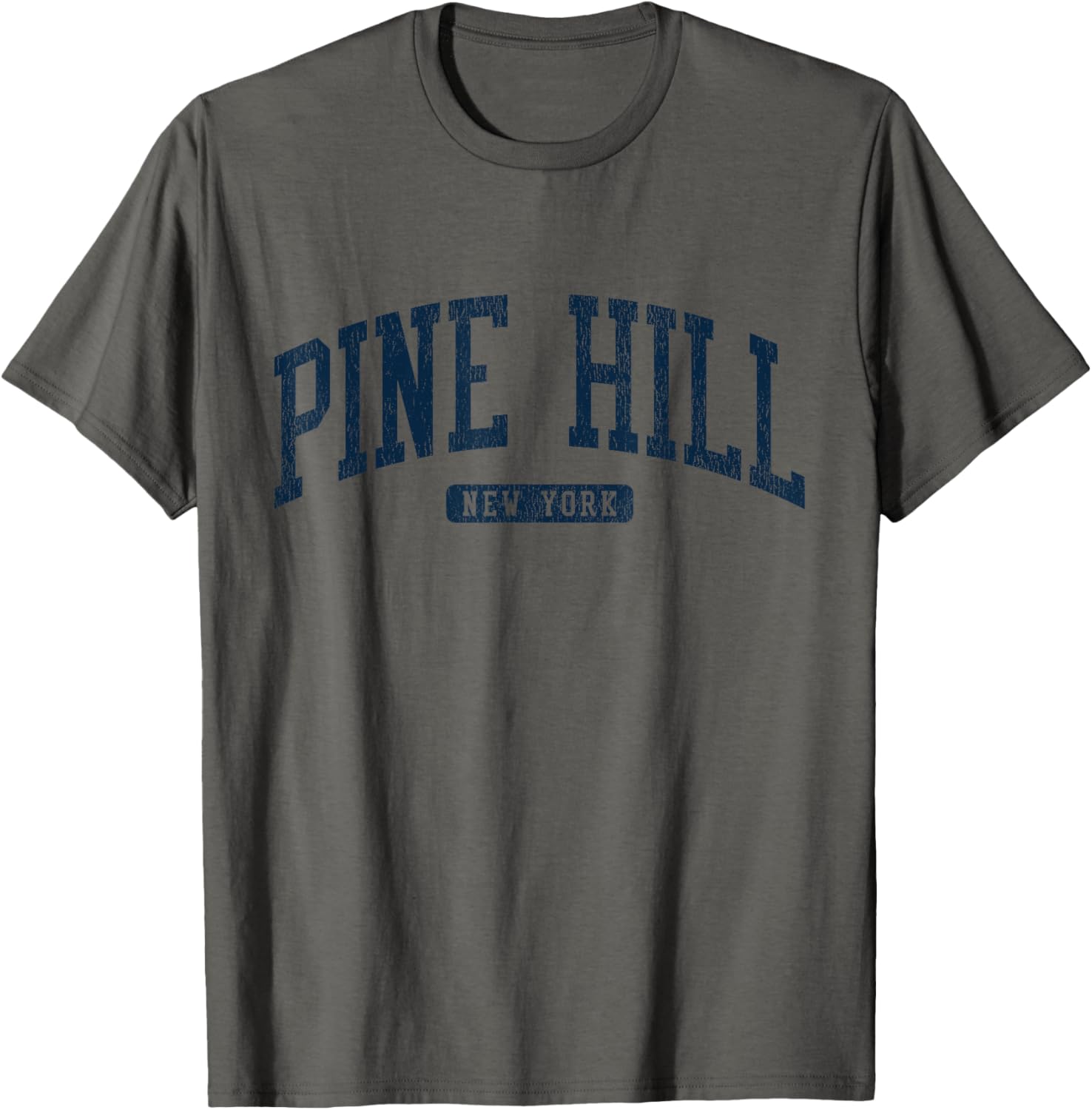 Pine Hill New York College Style Blue T-Shirt for Trendy Students - 8
