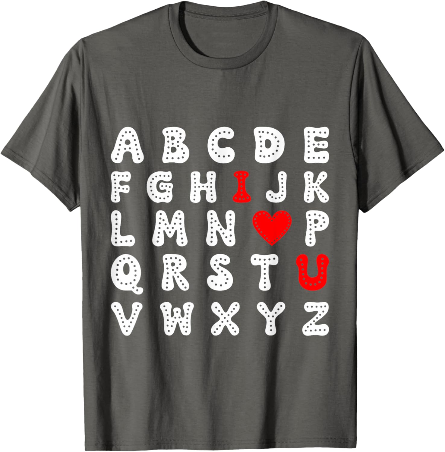 Valentine's Day ABC I Love You Toddler Boy T-Shirt for Kids - 4