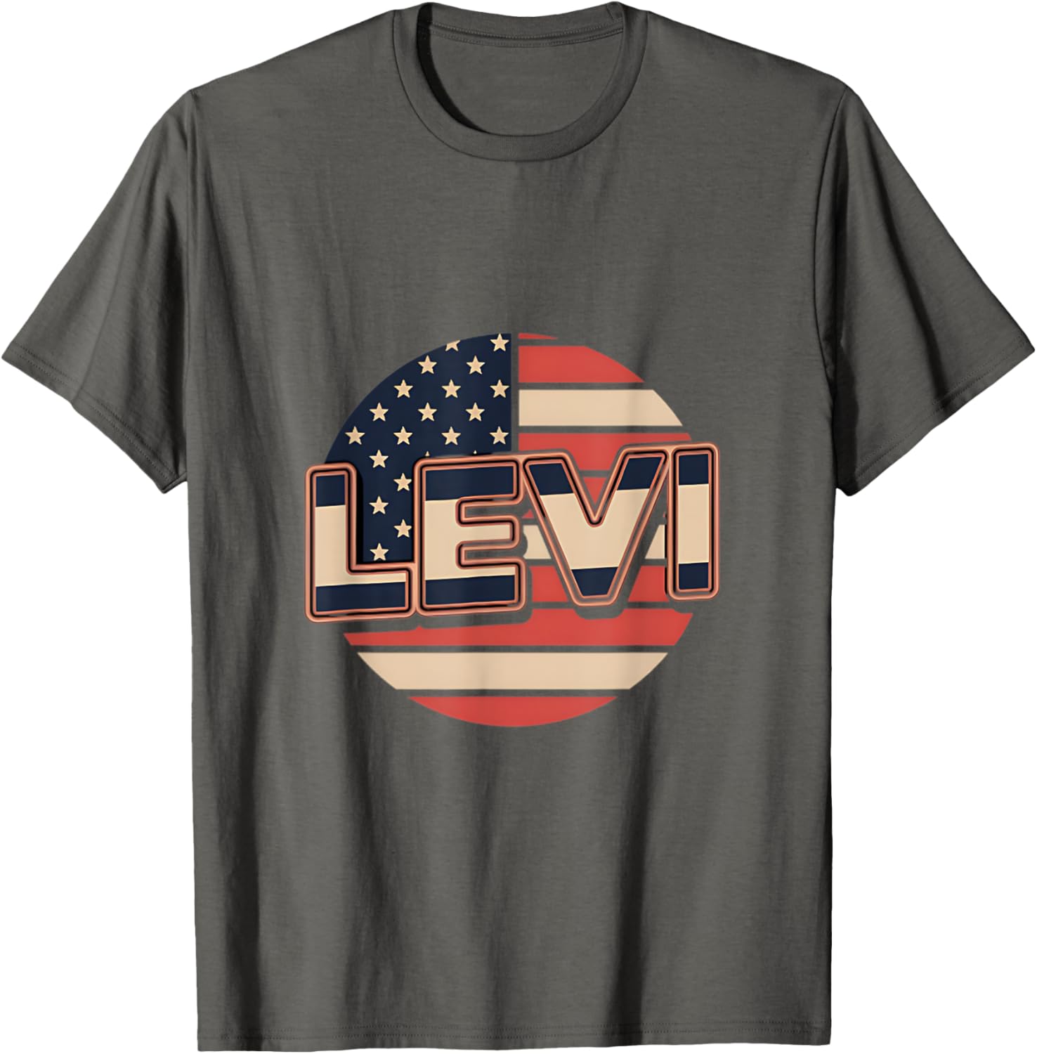 Personalized LEVI USA Flag Patriot T-Shirt for Proud Americans - 14