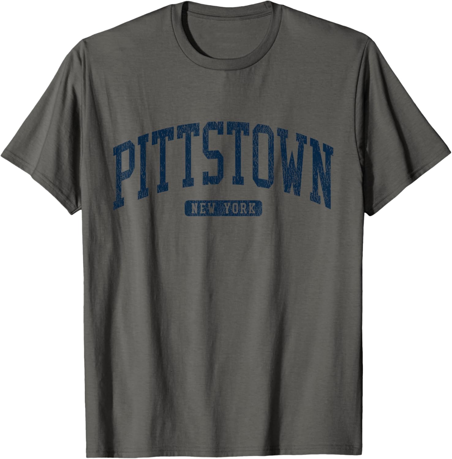 Pittstown NY College Style Blue T-Shirt for Students and Alumni - 15