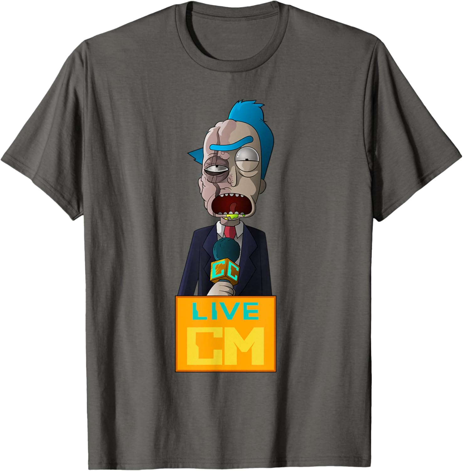 Rick and Morty Reporter Rick 0716-C T-Shirt for Fans and Collectors - 2