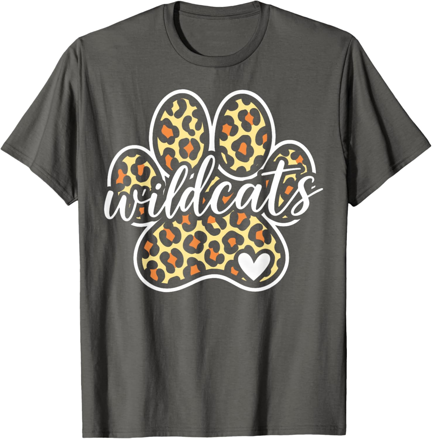 Wildcats Heart Vintage T-Shirt for Men, Women, Kids - Cool Graphic Tee - 7