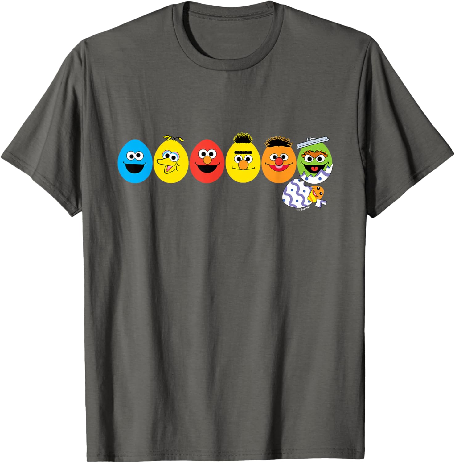 Sesame Street Easter Eggs Characters T-Shirt for Kids and Adults - 4