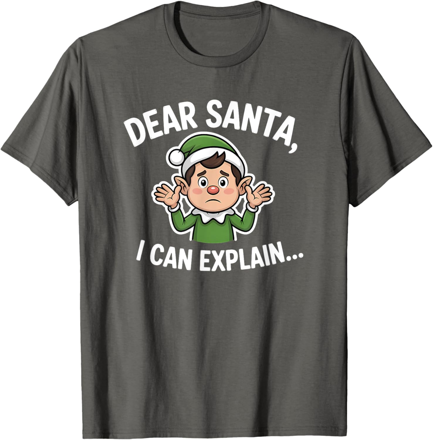 Funny Dear Santa I Can Explain Christmas T-Shirt for Holiday Cheer - 4