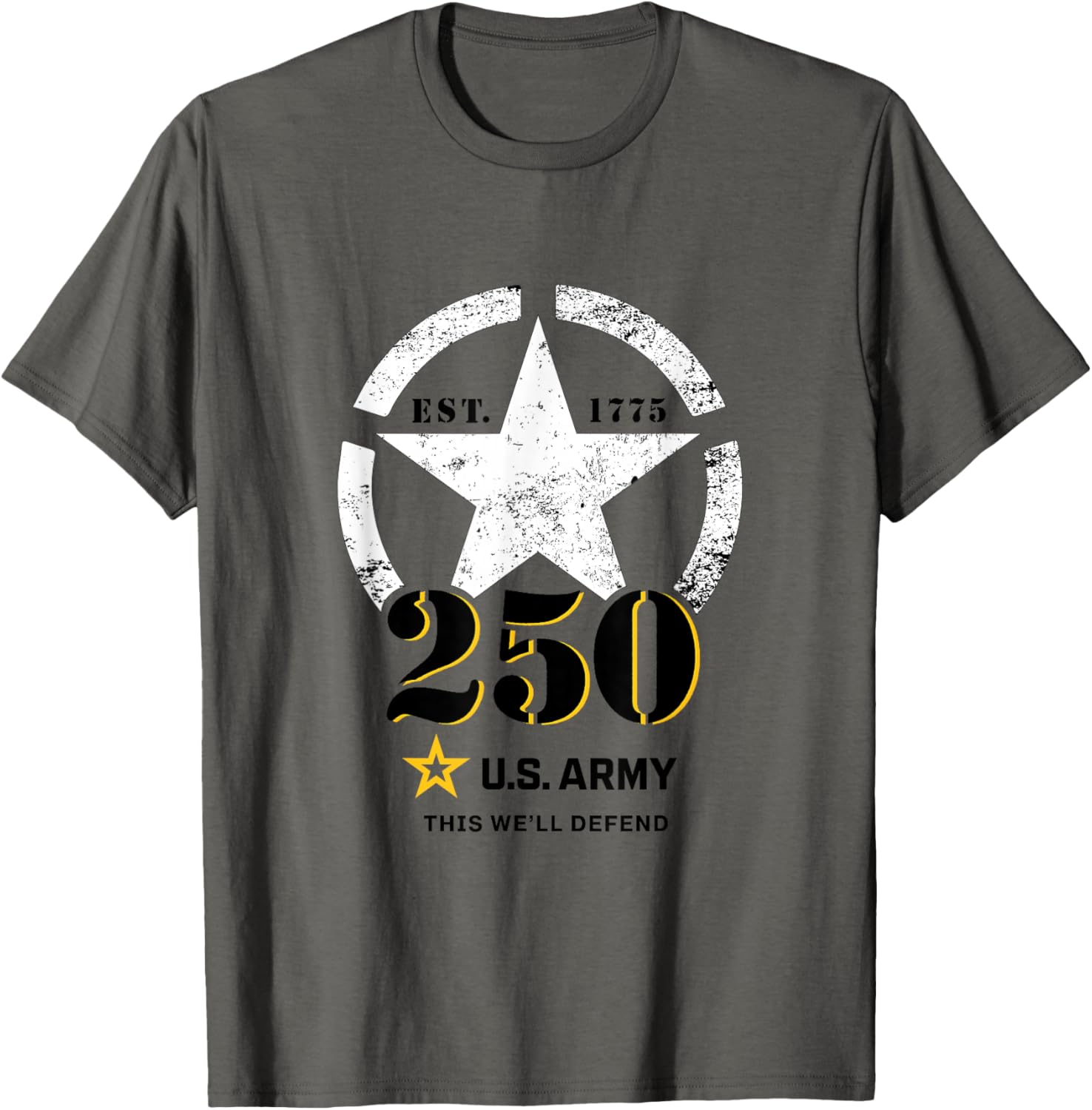 Official U.S. Army 250th Birthday This We'll Defend T-Shirt for All Ages - 1