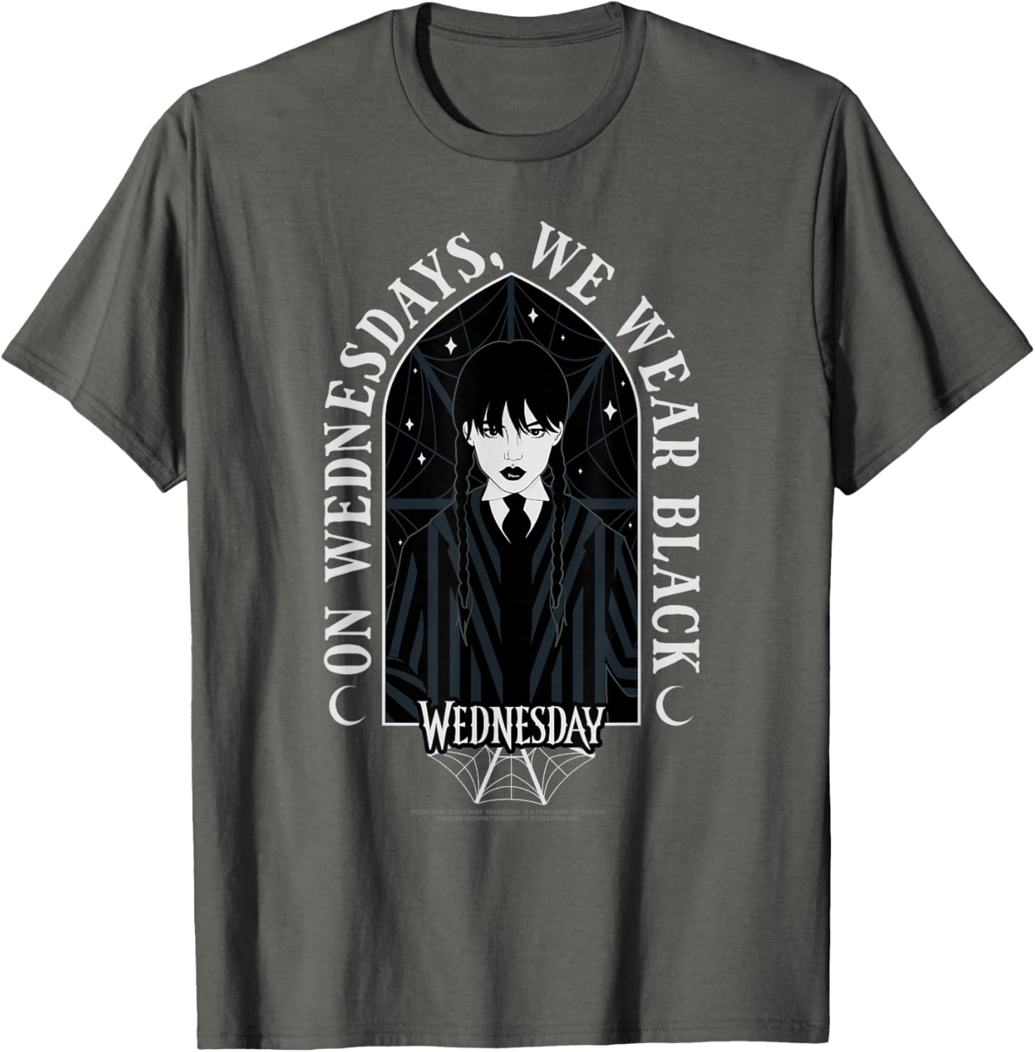 Wednesday On Wednesdays We Wear Black Goth T-Shirt for Stylish Looks - 8