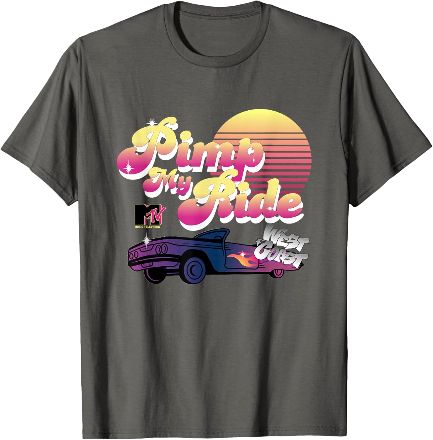 Retro MTV Pimp My Ride West Coast Sunset T-Shirt for Trendy Style - 12