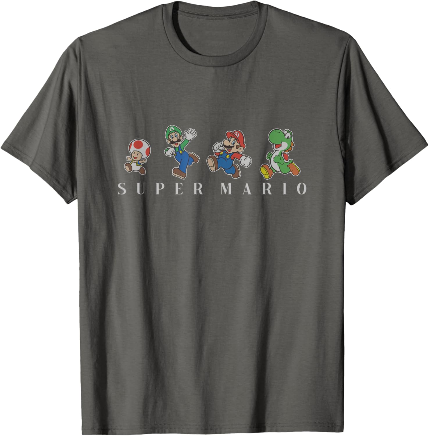 Super Mario Character Line Up T-Shirt for Gaming Fans and Collectors - 7