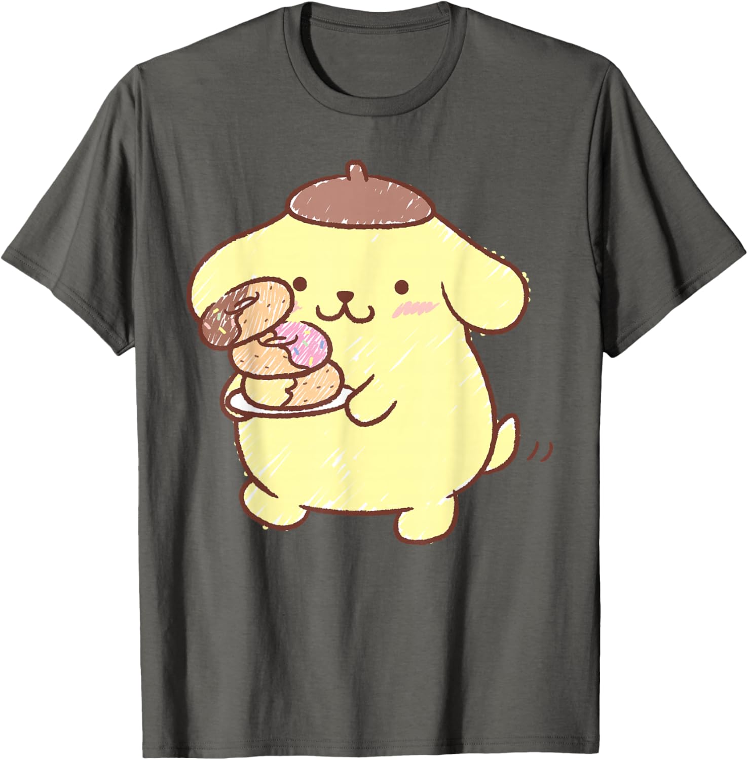 Pompompurin Donuts T-Shirt Cute & Comfy Clothing for Fans - 19