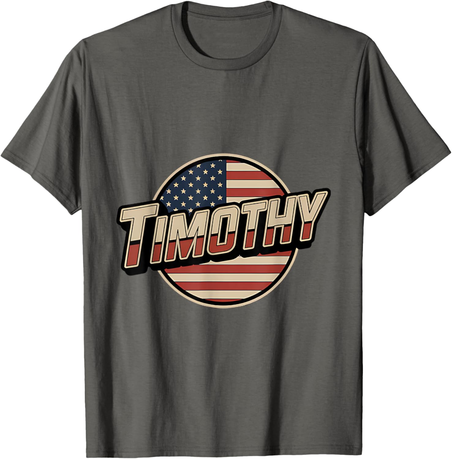 Personalized TIMOTHY USA Flag T-Shirt for Patriotic Americans - 5