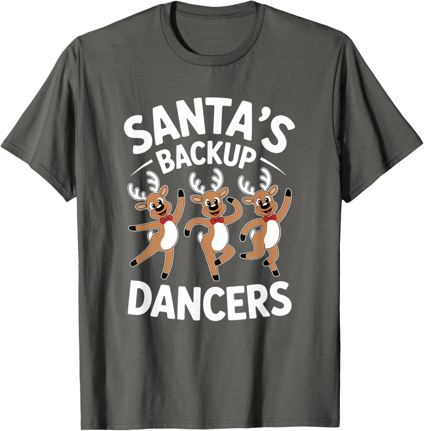 Santas Backup Dancers Christmas T-Shirt for Holiday Cheer - 2