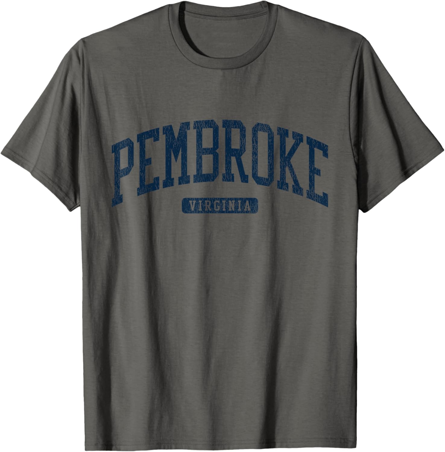 Pembroke Virginia College University Style Blue T-Shirt for Students - 1