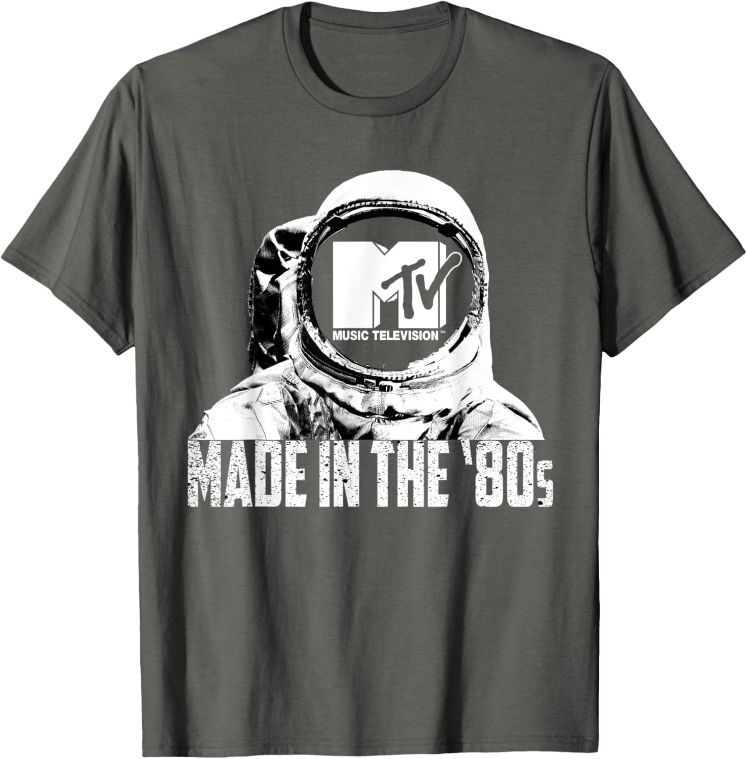Retro MTV Astronaut T-Shirt Made in the 80s Vintage Logo Tee - 8