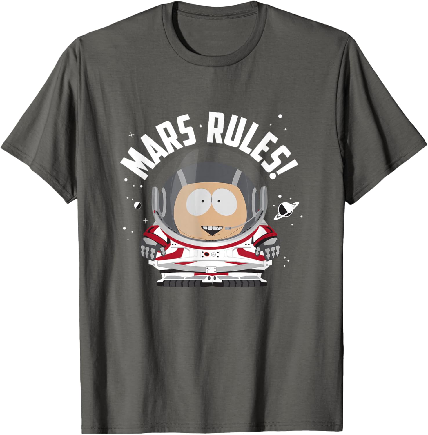 South Park Cartman Astronaut Mars Rules T-Shirt for Fun Casual Wear - 4